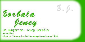 borbala jeney business card
